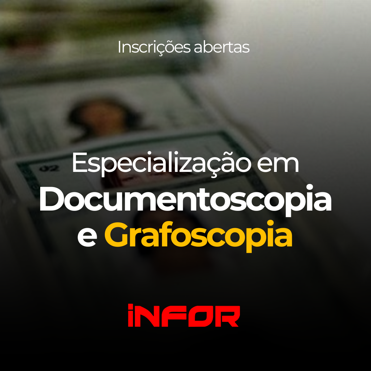 Especialização em Documentoscopia e Grafoscopia - EAD