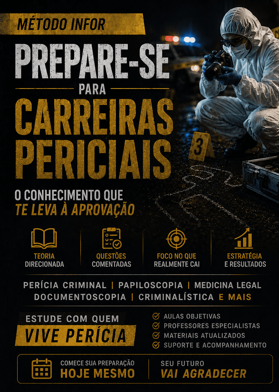 preparatório para carreiras periciais